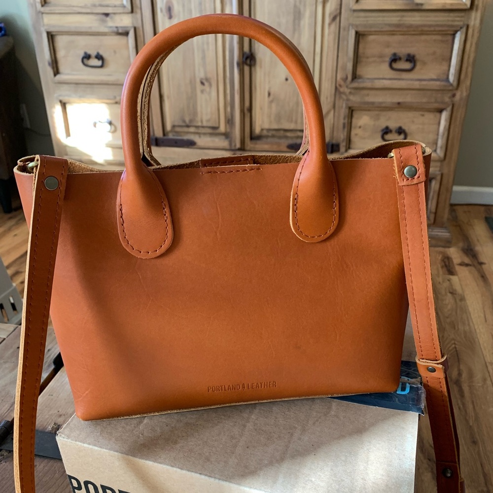 Portland Leather large raindrop (Rainstorm) Tuscany- New